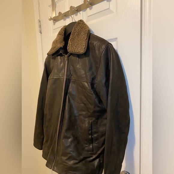 Brown Leather Jacket - Picture 2 of 5